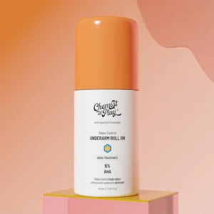 5% AHA Underarm Roll-On with Lactic Acid for Odour Control (Aqua) - 40 ml