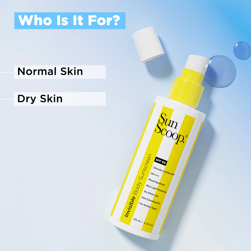 Invisible Sunscreen Spray for Body | SPF 60, PA++++ (125ml) - Image 5