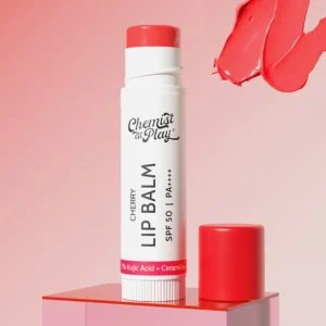 Cherry Lip Balm for Chapped & Pigmented Lips | SPF 50 PA++++ & Kojic Acid